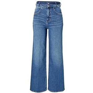 s.Oliver SURI Wide Leg 120.10.202.26.180.2109782 lange broek voor dames, Faded Blue Denim S, 32W / 32L