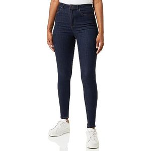 VERO MODA Dames Jeans, Dark Blue Denim/Detail: spoeling, XS / 30L