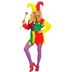 Widmann - Leuk kostuum, jurk, riem en hoed, hoed, hoed, clown, themafeest, carnaval