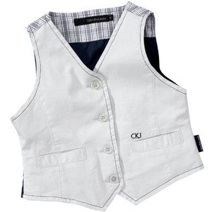 Calvin Klein Jeans Jongens vest CBL618 SP3E9, grijs (905, Ghost Grey), 116 cm