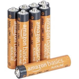 Amazon Basics 8-pack zeer performante AAAA-alkaline batterijen, 1,5 volt, 3 jaar houdbaar
