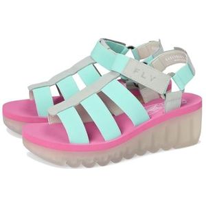 Fly London Yoji198fly damessandalen, Sky Blue Spearmint Lilac, 39 EU