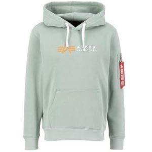 Alpha Industries Alpha Label Hoody voor heren Dusty Green M