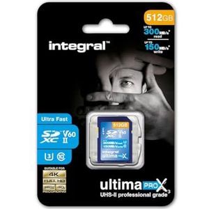 Integral - UltimaPro X3 - Geheugenkaart - Blauw - 512GB - UHS-II V60