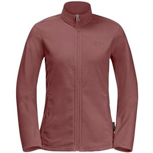 Jack Wolfskin Taunus FZ W Fleecejack voor dames, Mineraal Rood, M