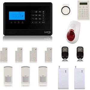 LKM Security M2C S4 Alarmsysteem, complete set 11-delig. 2017 versie | GSM | wireless | inbraakbeveiliging | wit