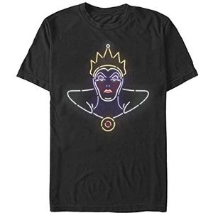 Disney Heren Villains-Neon Evil Queen T-shirt, Schwarz, L