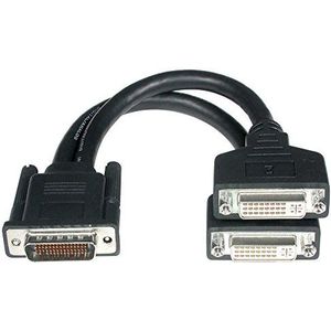 C2G 22CM LFH-59 (DMS-59) naar 2 x DVI-I Computer Monitor Splitter kabel/Graphics Card Connector kabel