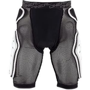 O'NEAL | Protector-Pants | Motocross Enduro Motorcycle | EVA-schuim met hoge dichtheid, geintegreerde ventilatiepads, elastische tailleband | Kamikaze Short | Adult | Black White | Maat S