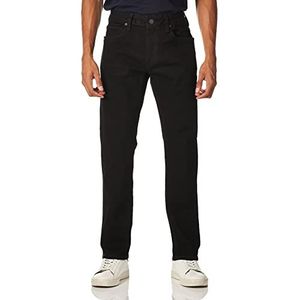 Buffalo David Bitton Heren Ash Slim Denim Jeans, zwart (denim), 34W / 34L