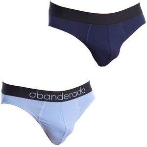 Abanderado 2 x herenslip met gesloten technologie, donkerblauw/lavendel, 56