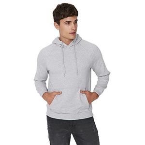 Trendyol Sweatshirt - Grijs - Regular, Grijze Melange, S