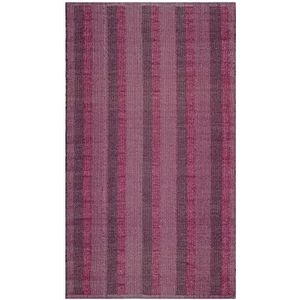Safavieh TMF125, In- en Outdoor tapijt, handgeweven gerecycled kunststof (plastic) 120 x 180 cm Dieprood/roze rood