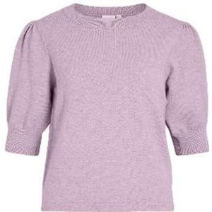 Vila Dames Viril 2/4 Sleeve O-Neck Knit Top Noos, Winsome Orchid, XXL