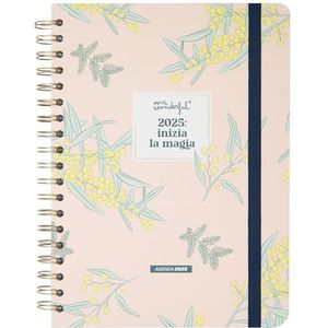 Mr. Wonderful - Office weekplanner 2025 groot, begin de magie - bevat 8 vellen stickers en blokken met zelfklevende notities in verschillende vormen