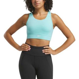 Reebok Dames Id Train High Support Sportbeha, Ai Aqua, XXS