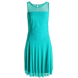 ESPRIT Collection Dames A-lijn jurk, knielang, effen, groen (Minty Teal 490), S