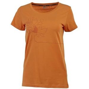 Ande W33023-0610 Gaia Lady T-Shirt Dames Abrikoos Maat XS, Abrikoos, XS