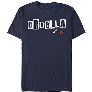 Disney Classics Unisex DNCA-Cruella Name Organic Short Sleeve T-Shirt, Navy Blue, M, donkerblauw, M