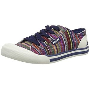 Rocket Dog Jazzin Dames Sneaker,Marineblauwe streep,37 EU