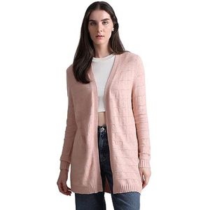 Bestseller A/S Dames ONLKATIA LS Struct Open Card CC KNT Gebreide jas, Rose Smoke/Detail:Melange, XS, Rose Smoke/Detail:melange, XS