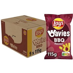 Lay’s Wavies Barbecue Chips, Doos 9 x 115 g
