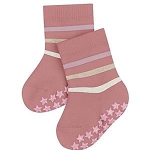FALKE Uniseks-baby Stopper sokken Multi Stripe B HP Katoen Noppen op de zool 1 Paar, Rood (Coralle 8808), 62-68