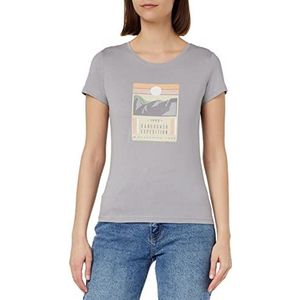4F T-shirt voor dames, Koud lichtgrijs, L