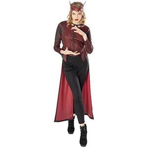 Rubie's 301469L Officiële Marvel Dr Strange in het Multiversum van Madness Scarlett Witch Deluxe Dames Kostuum, Volwassen Fancy Dress - Groot