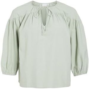 Viprisilla V-hals 3/4 top, Silt Green., 34