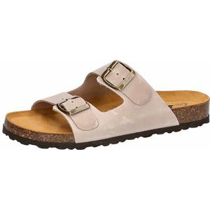 Gezondheidsslippers - Bruin - Leer - Gespsluiting