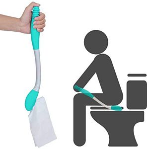 Wc-hulpmiddel, afveeghulp voor toilethygiÃ«ne, hulp bij olie, hulp voor oudere zwangere vrouwen en mensen met handblessures