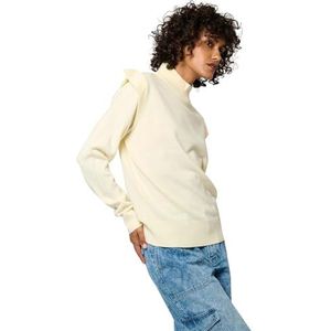 Kaporal, Damestrui, regular fit, lange mouwen, open haardkraag, model Mara, kleur mastic, maat L, Afdichtingsmiddel, L