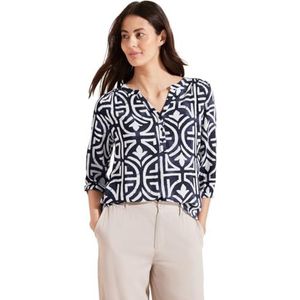 T-shirt met print, blauw (deep blue), 34