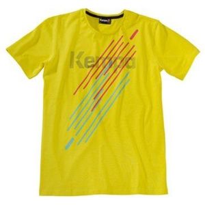 Kempa T-shirt Challenge, limoengeel, XXL