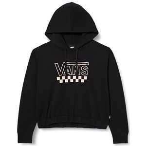 Vans Dames Sweatshirt Checkout Pullover Fleece-B, Zwart, L, Zwart, L