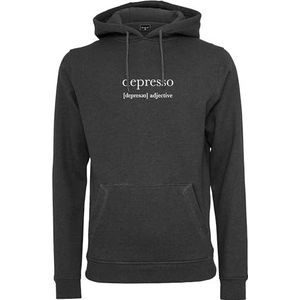 Mister Tee Depresso Hoody voor heren, antraciet, M