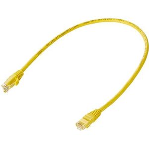 C2G 0.5M Cat6A Ethernet RJ45 hoge snelheid netwerk kabel, LAN Lead Snagless UTP LSZH-geel