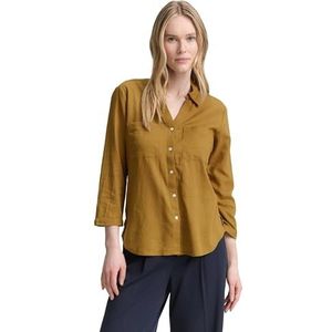 TOM TAILOR - 15664 - Hemdblouse - Nutria Olive - Linnenmix