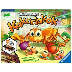 Ravensburger 20548 - Mein erstes Kakerlakak - Aktionspiel mit elektronischer Kakerlake für die Kleinen, Kinderspiel für 2-4 Spieler, geeignet ab 3 Jahren: Gefüttert, gefuttert, gewonnen!
