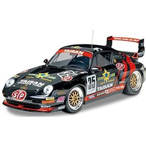 TAMIYA 24175 1:24 Taisan Starcard Porsche 911GT2 `95 - getrouwe replica, modelbouw, kunststof kit, hobby, lijmen, modelbouwdoos, montage, onbeschilderd, veelkleurig
