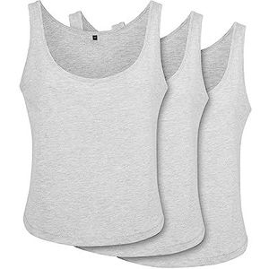 Build Your Brand T-shirt voor dames, Heather Grey, XS