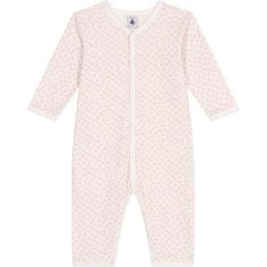 Petit Bateau Uniseks baby goed slapen zonder voeten, Marshmallow/panty, 3 Jahre