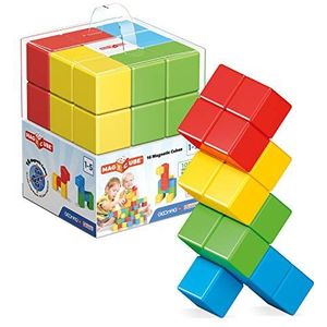 Geomag Magicube - 16 kubussen - magnetische constructie voor kinderen - groene collectie - 100% gerecycled plastic educatief speelgoed