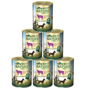 Dehner Best Nature Adult Hondenvoer, Lam en Aardappelen met Peterselie, 6 x 400 g (2,4 kg)
