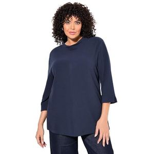 Ulla Popken - Sweatshirt - Marinier - 3/4-arm - Trainingspak voor Dames