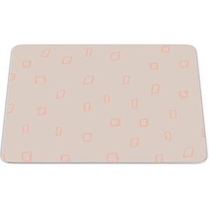 Bonamaison, Rechthoek digitaal bedrukte muismat, antislip onderkant, voor kantoor en thuis, afmetingen: 22x18 cm