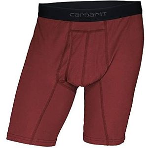 Carhartt Men's 8"" Inseam Basic Cotton-Polyester 2-Pack Boxer Brief