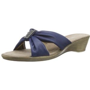 Jana dames tuta slippers, Blauw Navy 805, 39 EU Breed