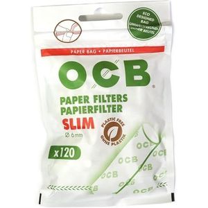 OCB 20165 Sigarettenfilter, papier 5 zakken met 120 filters